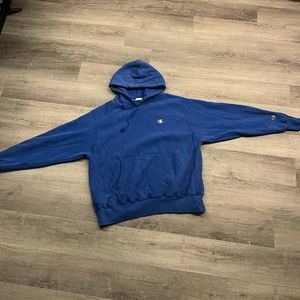 Large Mens Blue Champion Hoodie